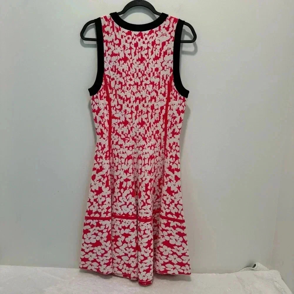 Kate Spade Floral Jacquard Knit Dress in Dive Right In Geranium Womens L - Picture 6 of 13